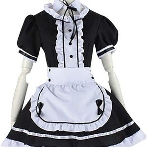 Halloween costume cosplay maid outfit